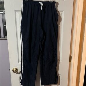 Men's Navy Joggers with White Stripe